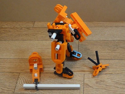 プロミネンス,ファイブスター物語,ロボット,robot,リブロック,lasy toys blocks,作品,作例,作り方